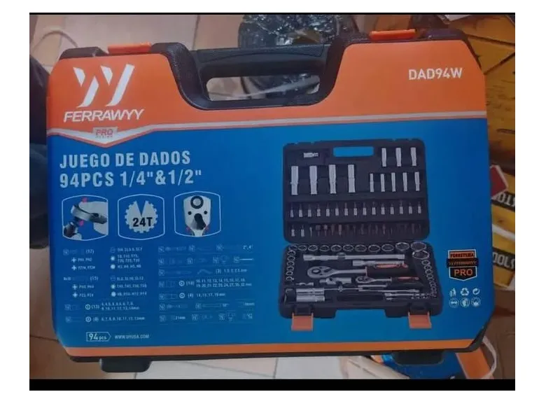DADOS SET 94PCS ACERO-CARBONO FWYY