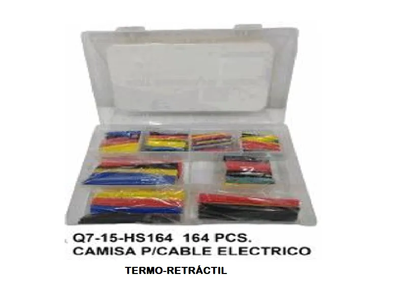SET 164 PCS MANGA TERMO-RETRÁCTIL PARA CABLES-Q7