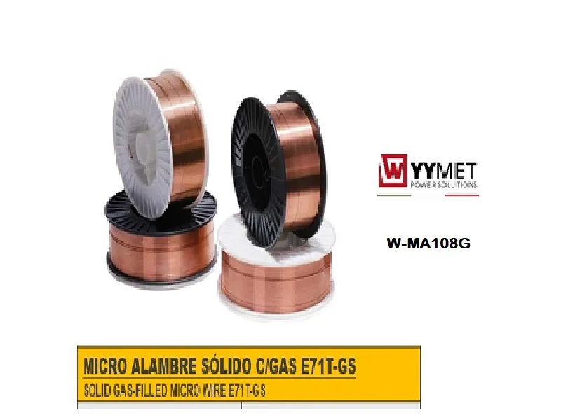 MICRO ALAMBRE FLUX C/GAS MG50-6 (ER70S-6) 0.8mm 1KG