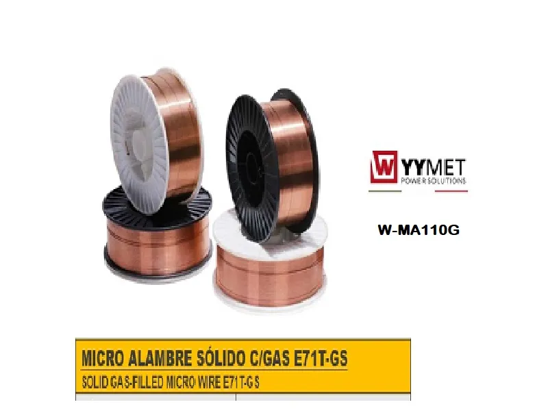 MICRO ALAMBRE FLUX C/GAS MG50-6 (ER70S-6) 1.0mm 1KG