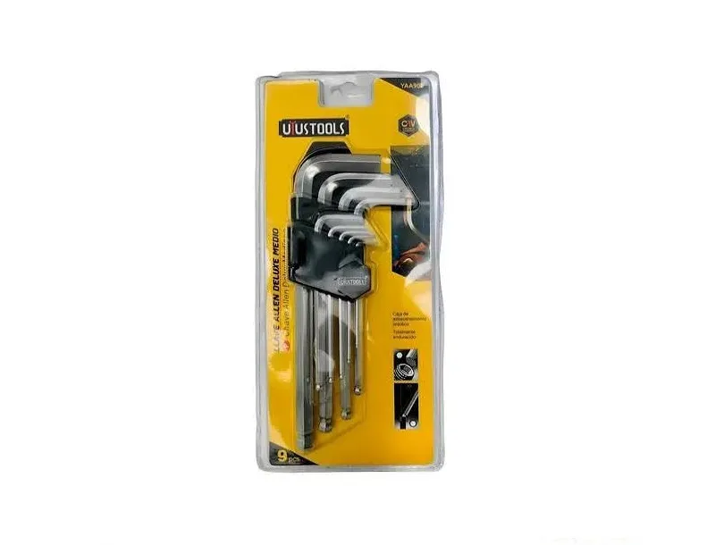 LLAVE ALLEN DELUXE CORTO 9PCS