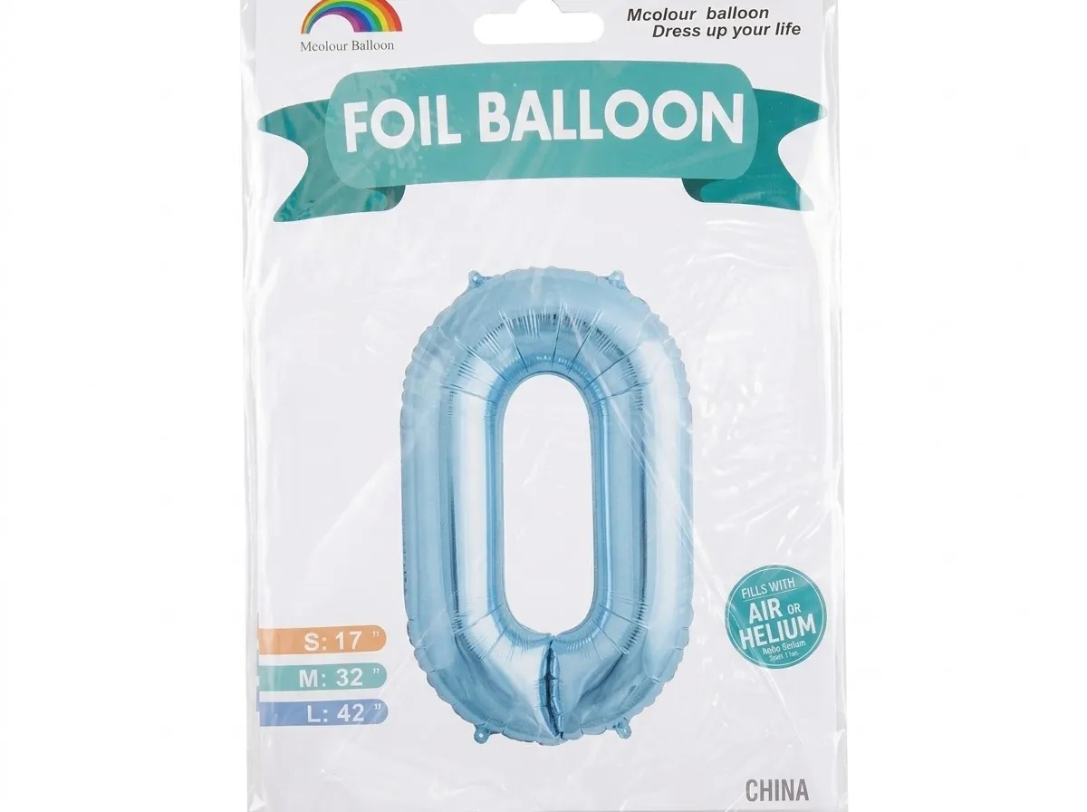 GLOBO DE NÚMEROS, MARCA FOIL BALLOW