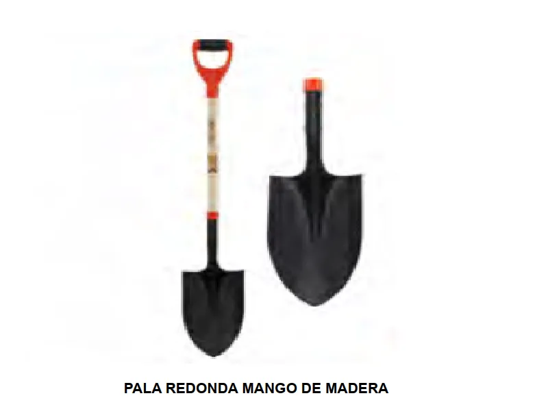 PALA REDONDA MANGO DE MADERA