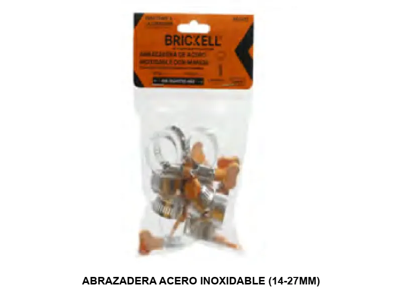 ABRAZADERA ACERO INOXIDABLE (14-27MM) 10 PCS (9/16"-1-1/16")
