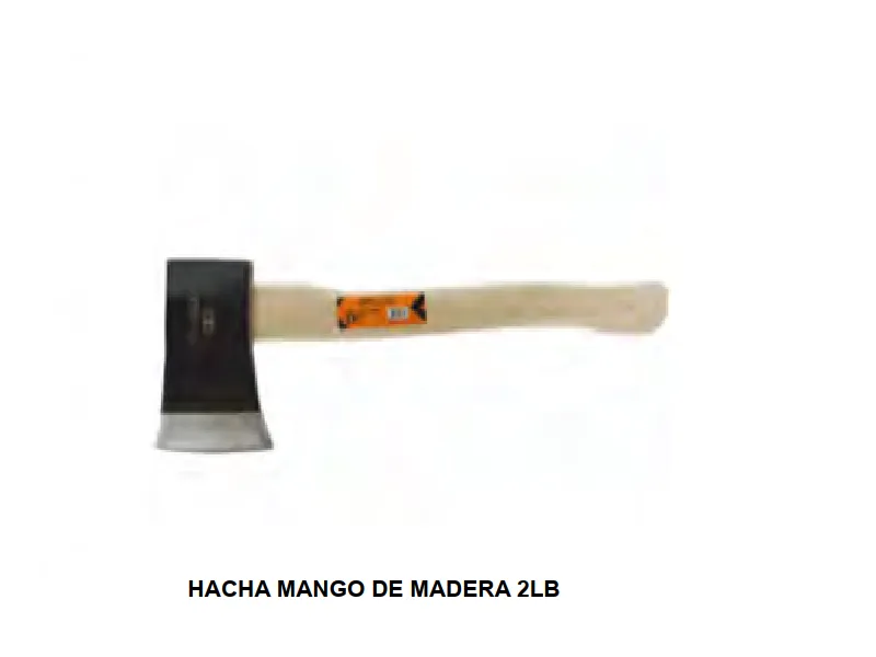 HACHA MANGO DE MADERA 2LB