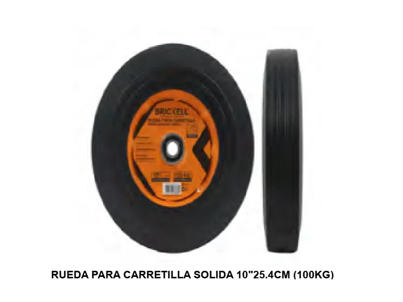 RUEDA PARA CARRETILLA SOLIDA 10"25.4CM (100KG)