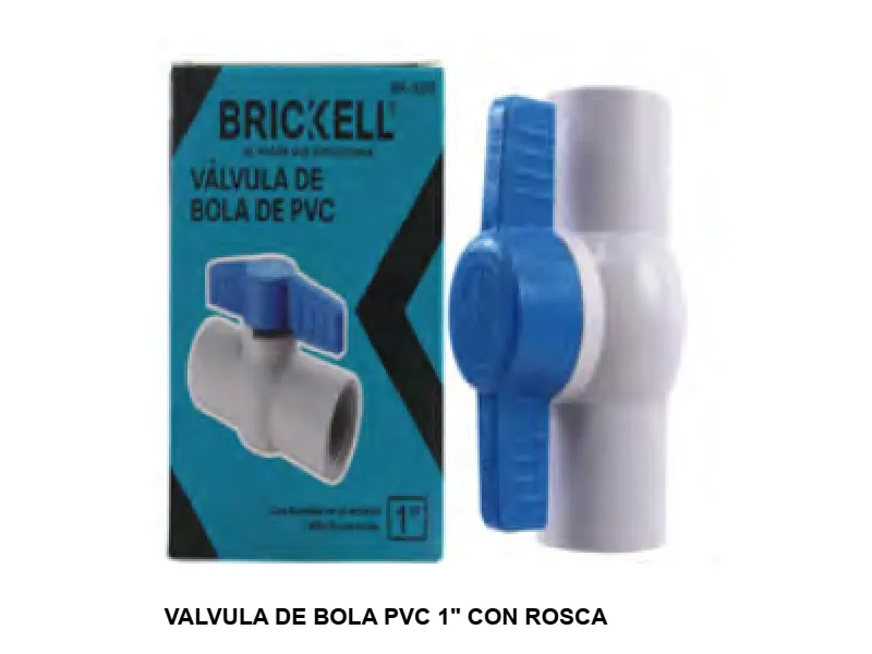 VALVULA DE BOLA PVC 1" CON ROSCA