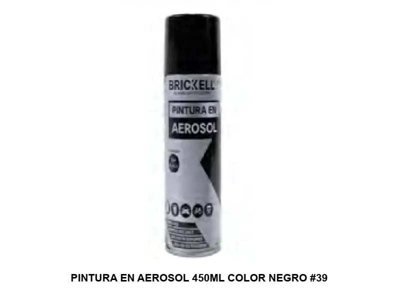 PINTURA EN AEROSOL 450ML COLOR NEGRO #39
