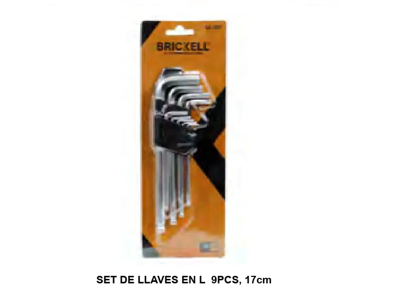 SET DE LLAVES EN L  9PCS. 17cm