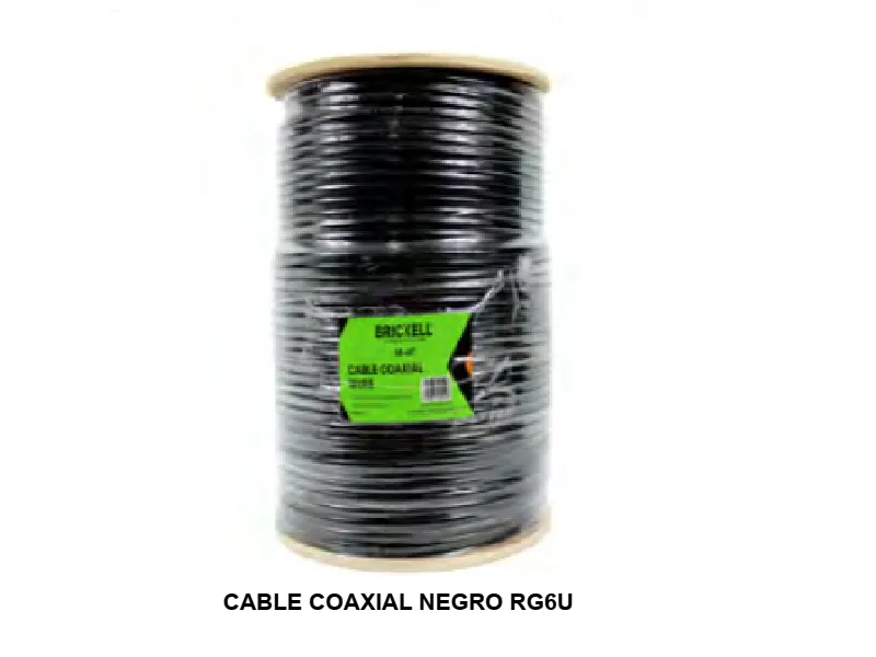 CABLE COAXIAL NEGRO RG6U  (U/M VENTA 1 METRO)