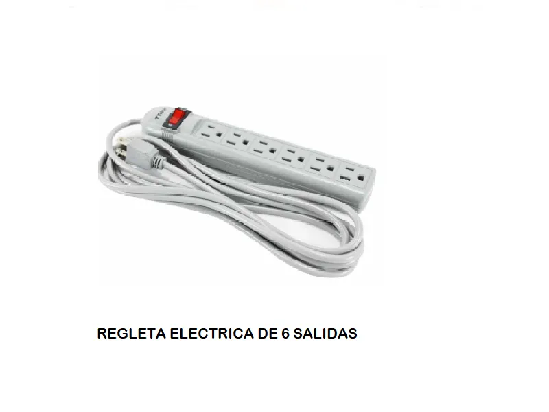 REGLETA ELECTRICA DE 6 ENCHUFES