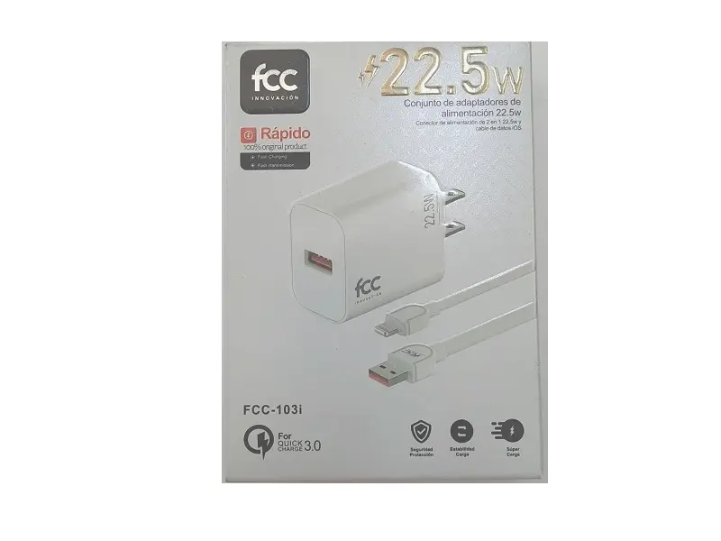 CARGADOR RAPIDO 22.5W TIPO IPHONE