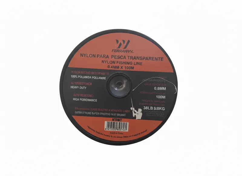 NYLON PARA  PESCAR TRANSPARENTE 0.4MM X 100M  FWYY (U/M VENTA 1 ROLLO )