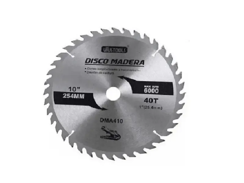 DISCO MADERA 10" X 40T UYUSTOOLS