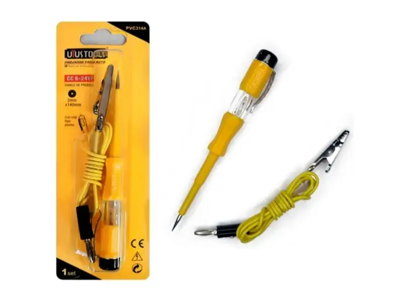 PROBADOR DE CIRCUITO ELECTRICO PARA AUTO DC:6-24V 3*140mm UYU