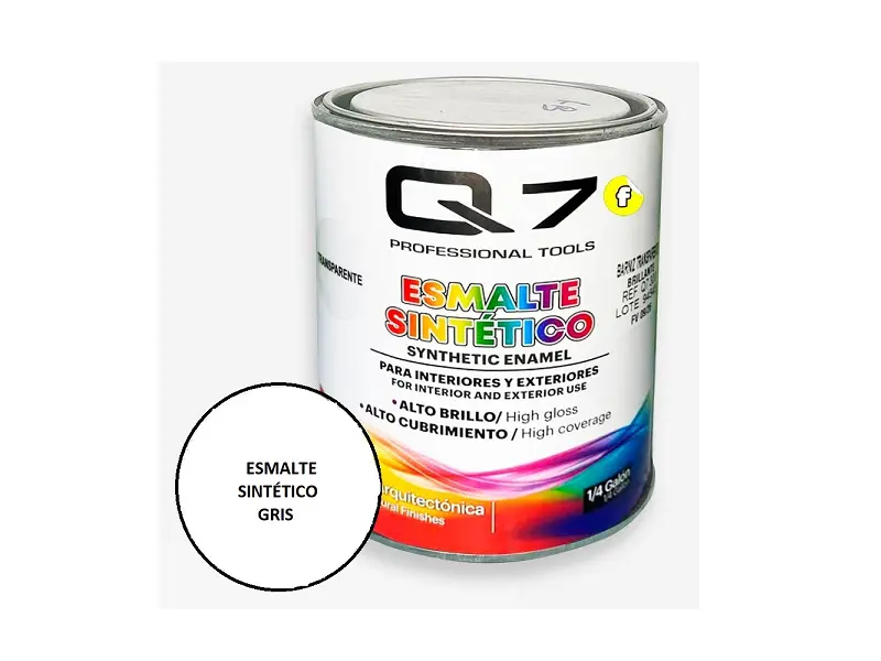 PINTURA ESMALTE SINTETICO -GRIS-1 LITRO- Q7