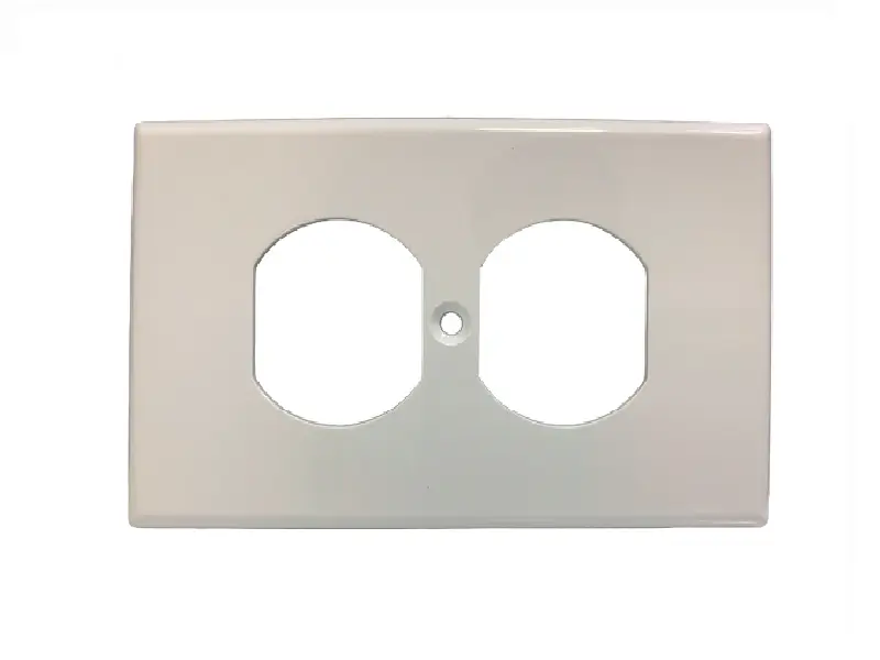 TAPA BLANCA PARA TOMACORRIENTE DOBLE