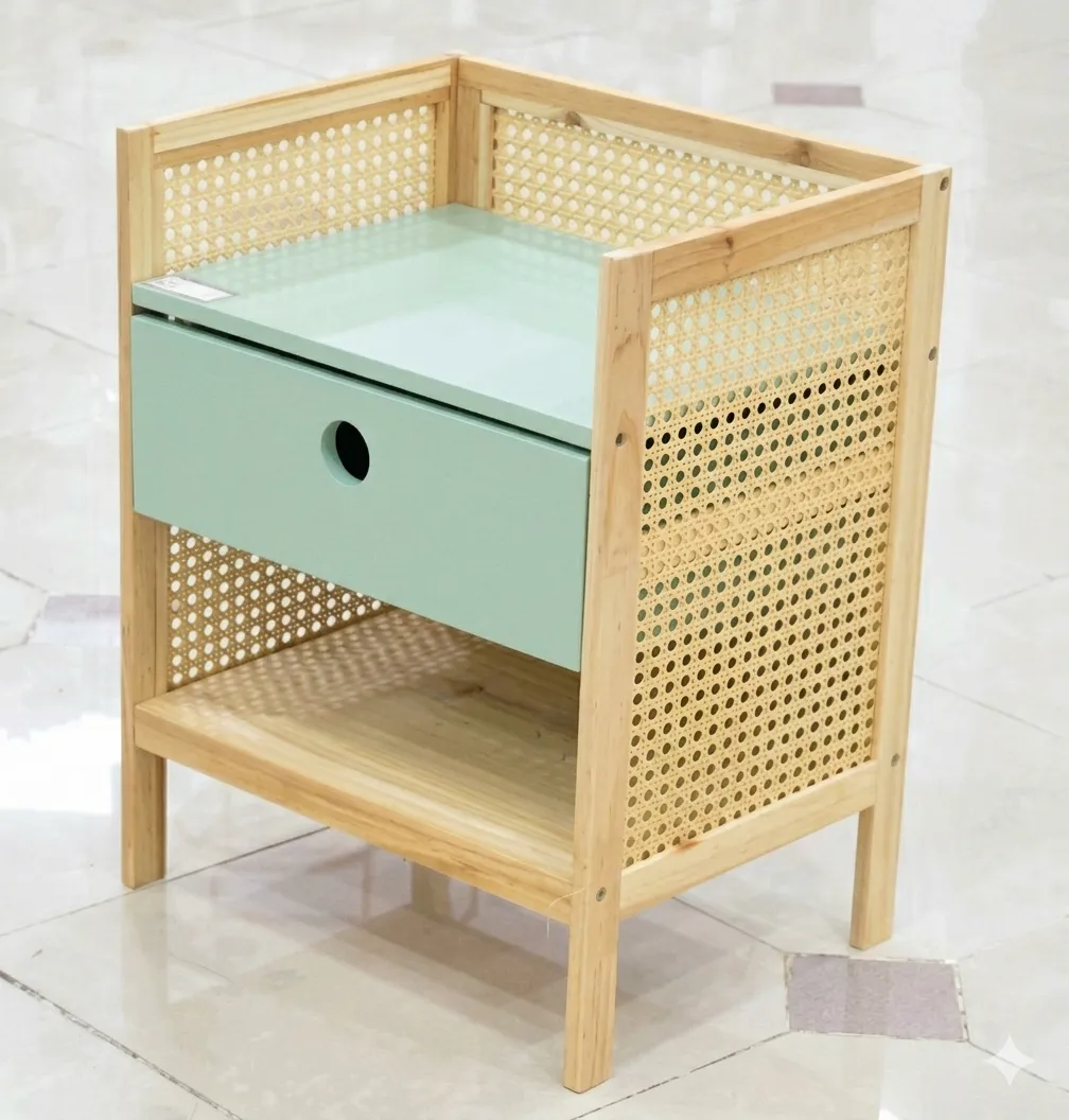 MESA DE NOCHE VERDE