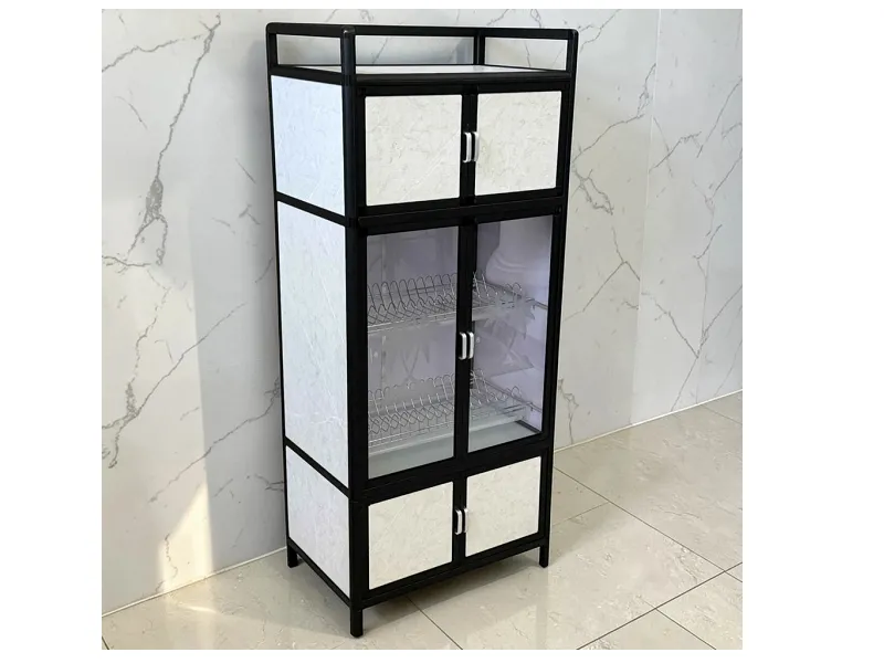 ESTANTE ORGANIZADOR DE ALUMINIO P/ COCINA COLOR NEGRO